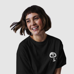 Cute Panda Oversized T-Shirt