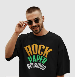 Rock Paper Scissors Oversized T-Shirt
