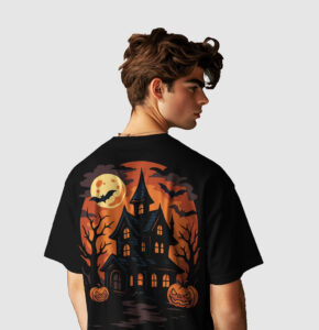 Halloween Haunted House tee